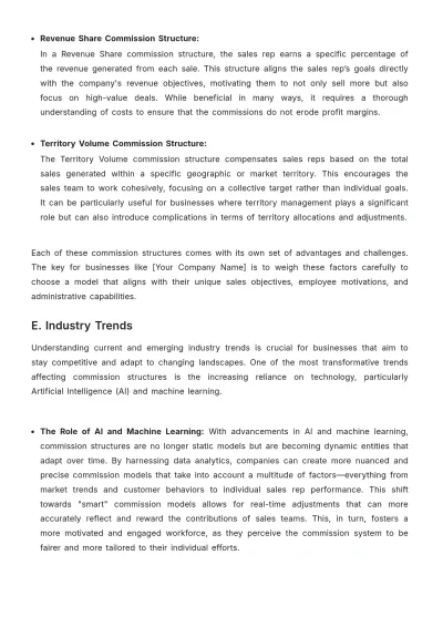 Free Sales Journal on Evolution of Commission Structures in the Industry Template to Edit Online