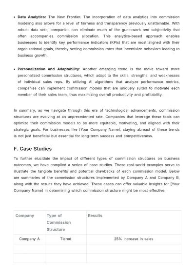 Free Sales Journal on Evolution of Commission Structures in the Industry Template to Edit Online