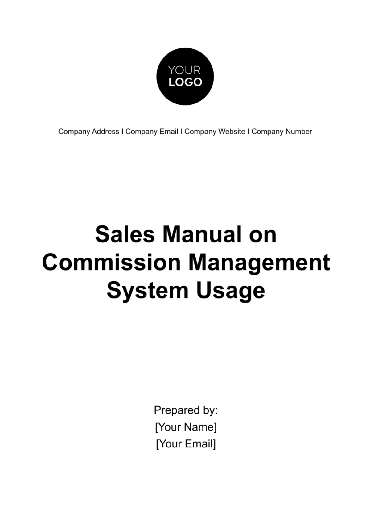 Sales Manual on Commission Management System Usage Template - Edit Online & Download