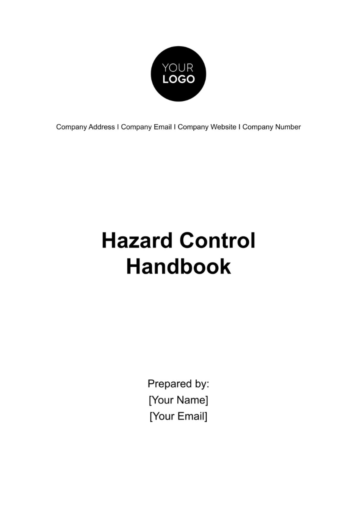 Free Hazard Control Handbook Template