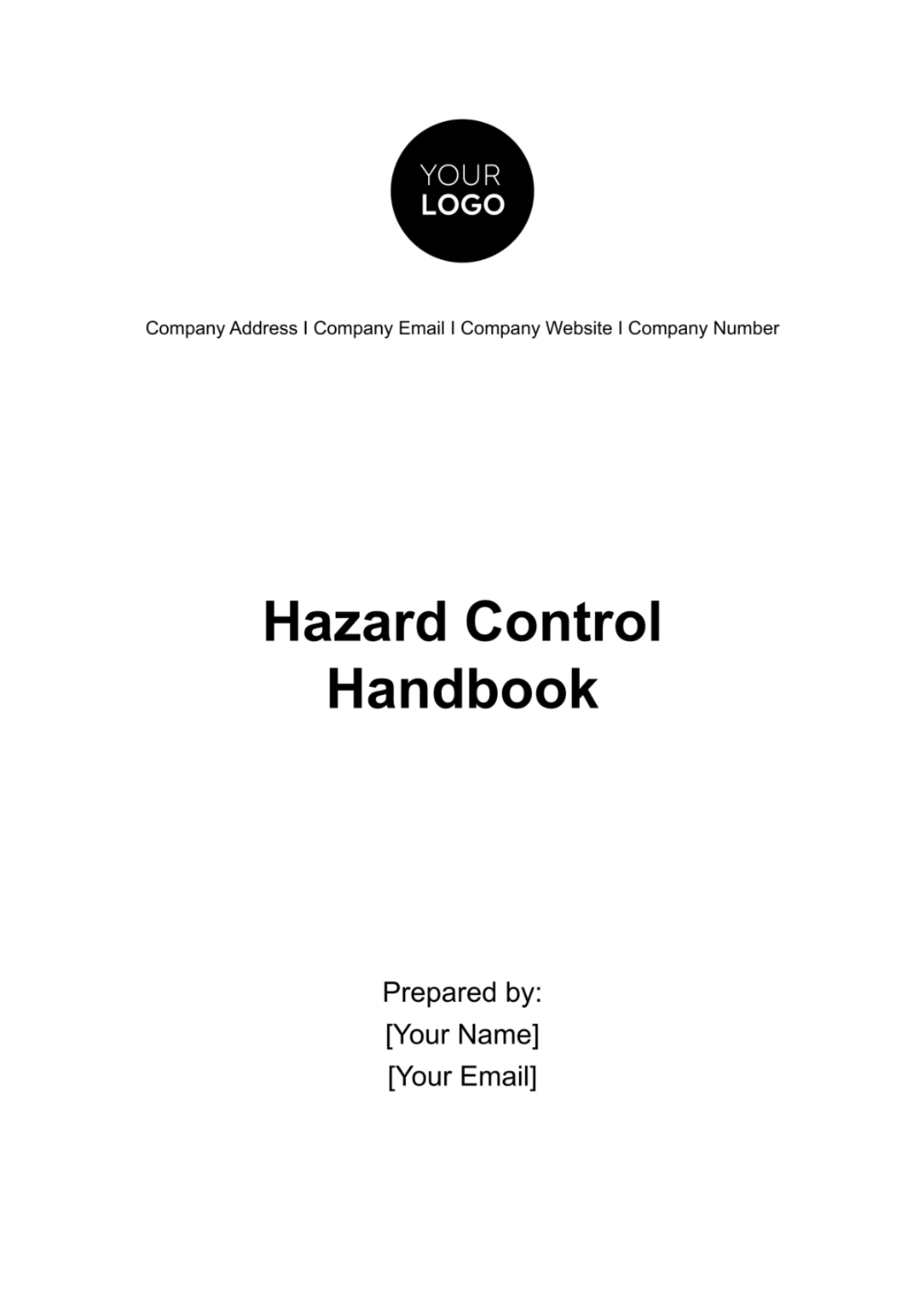 Hazard Control Handbook Template - Edit Online & Download