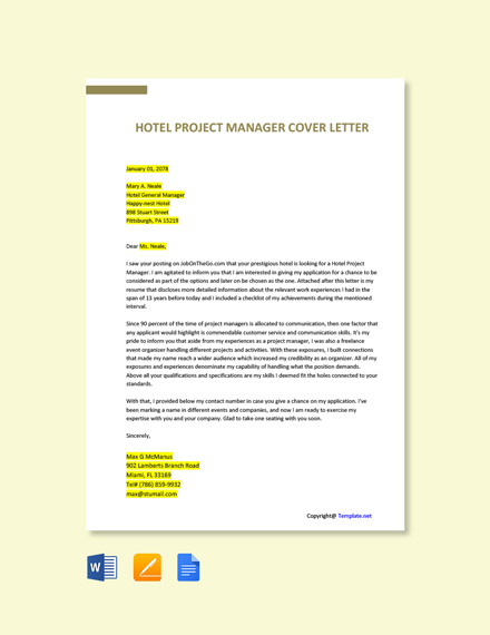Hotel Project Manager