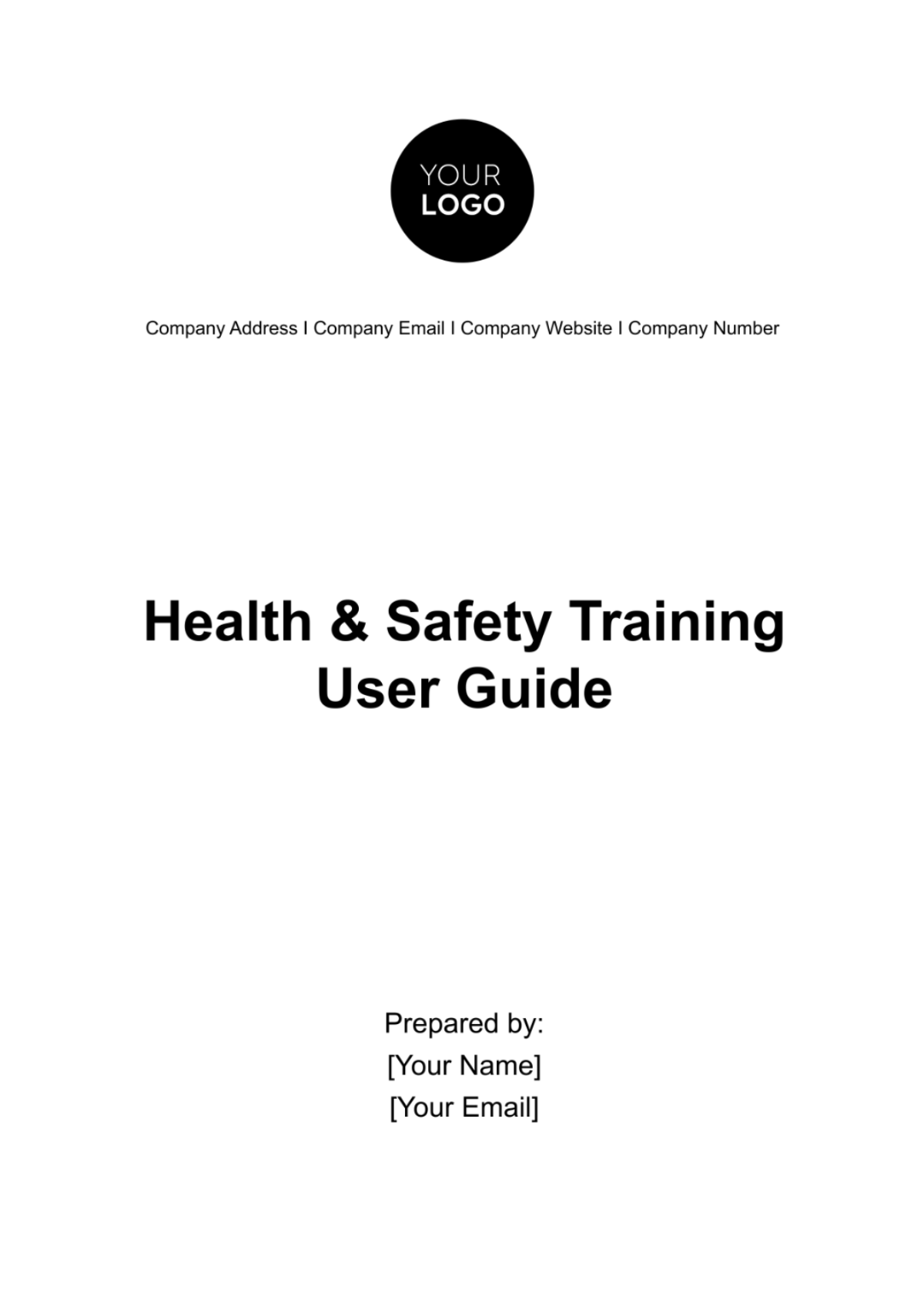 Health & Safety Training User Guide Template - Edit Online & Download