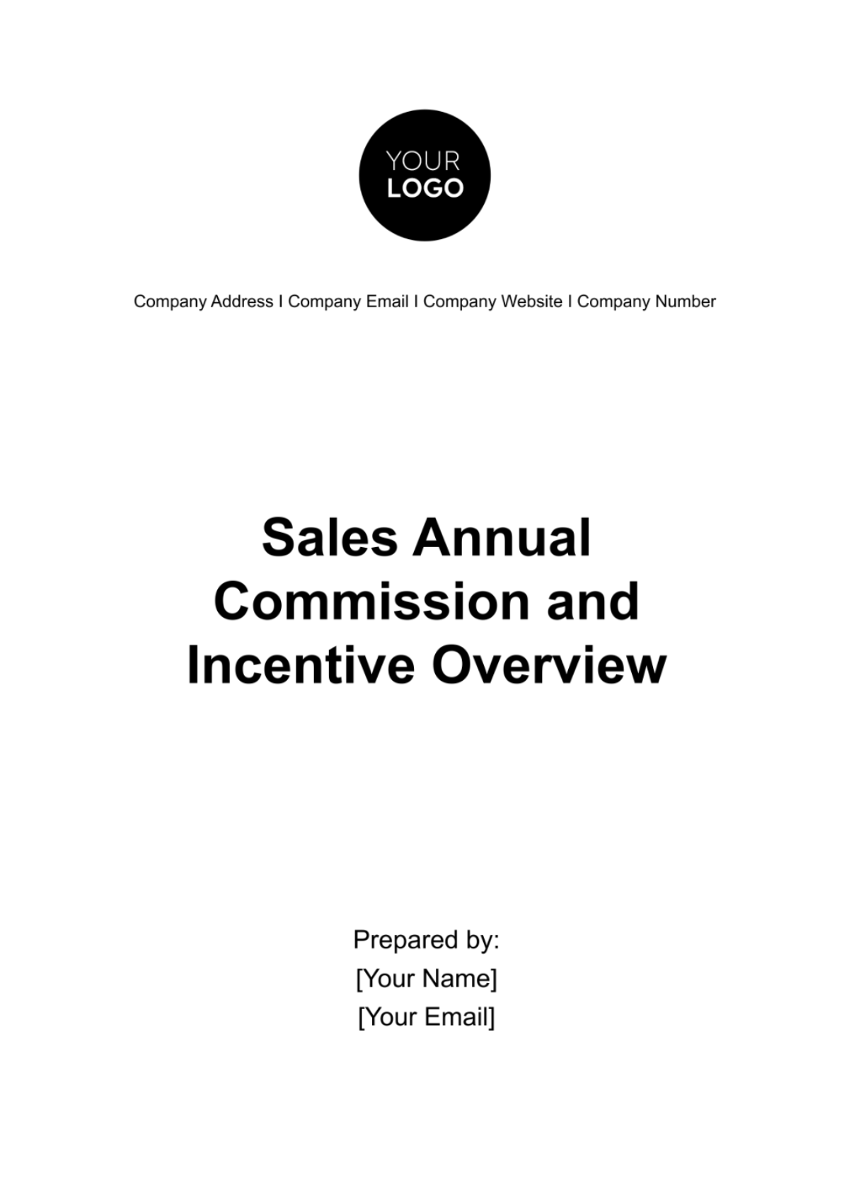 Sales Annual Commission and Incentive Overview Template - Edit Online & Download