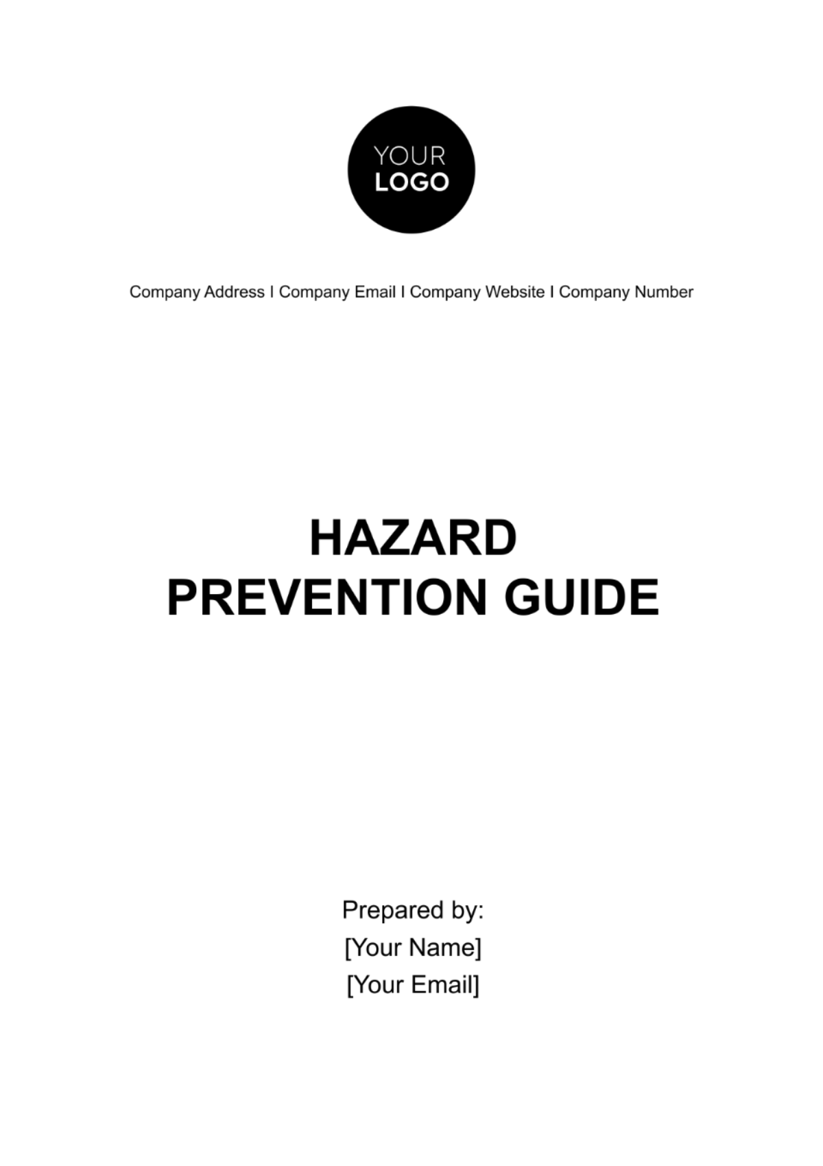 Free Hazard Prevention Guide Template