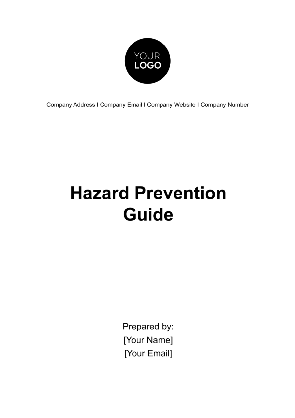 Hazard Prevention Guide Template - Edit Online & Download