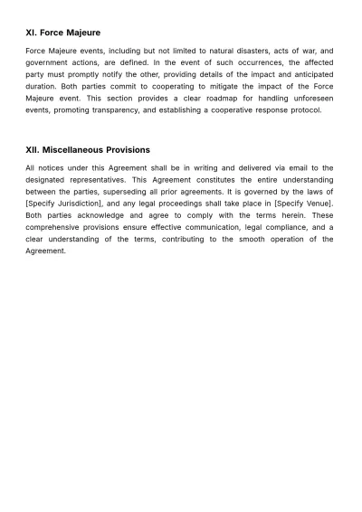 Free PPE SLA Template to Edit Online
