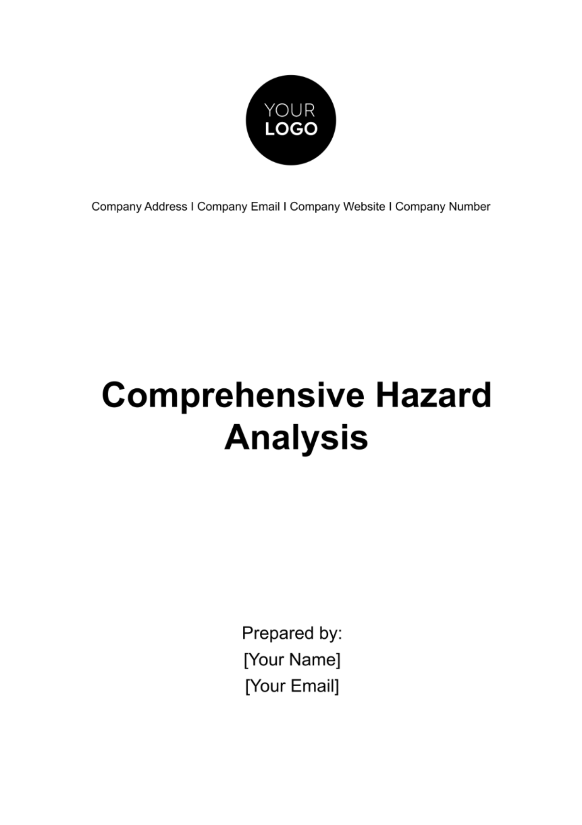 Comprehensive Hazard Analysis Template