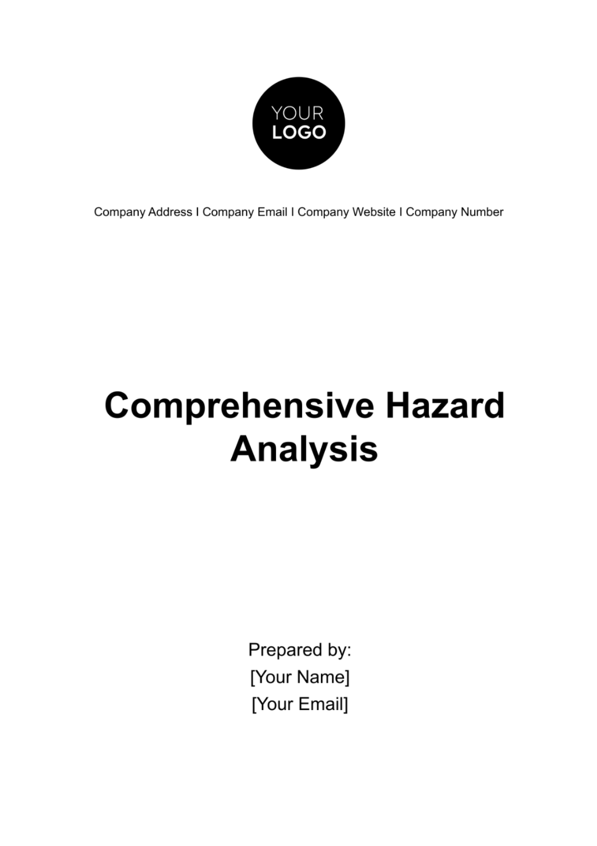 Comprehensive Hazard Analysis Template - Edit Online & Download