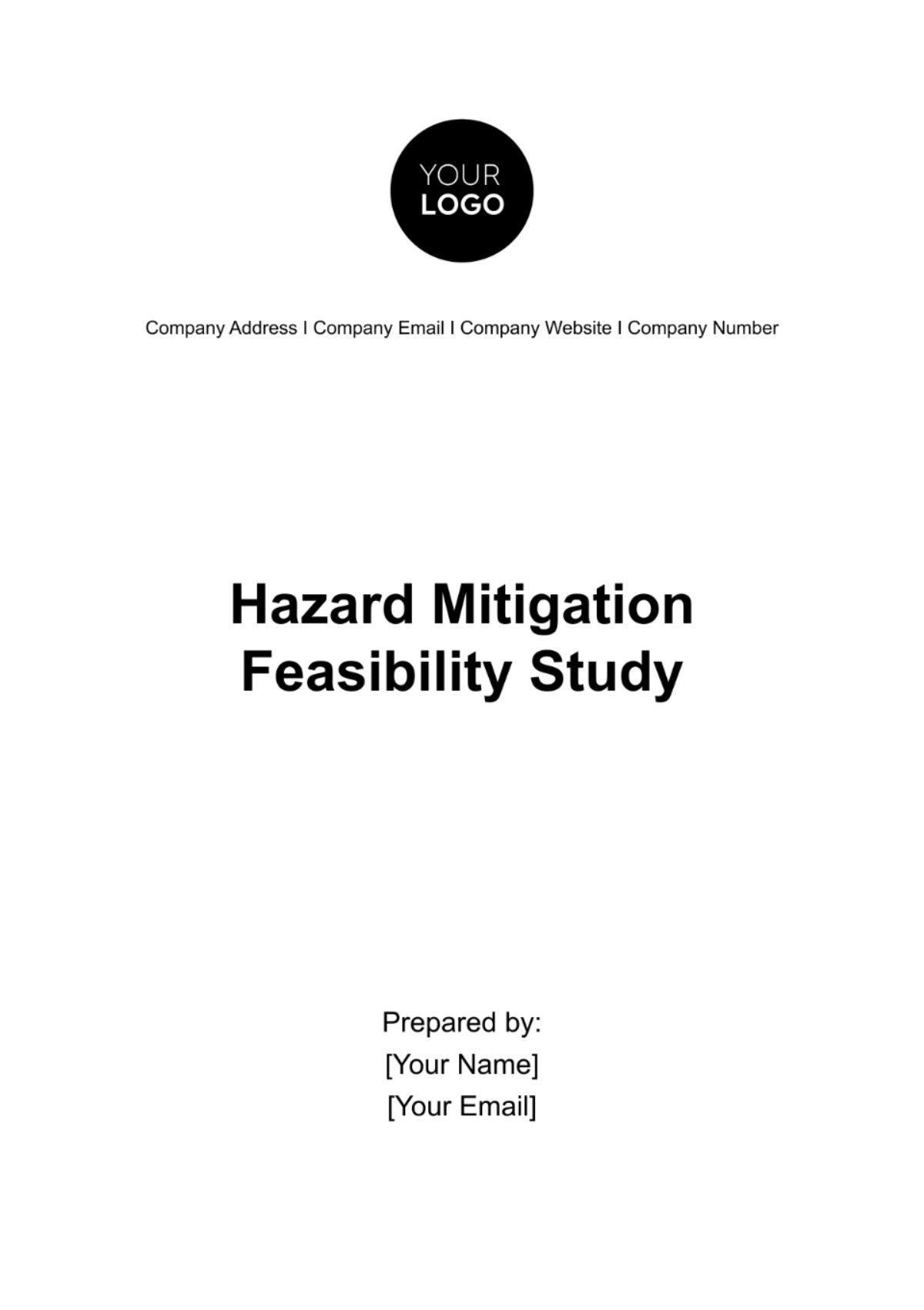 Hazard Mitigation Feasibility Study Template