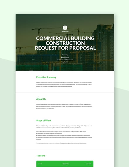 Editable Free Request Proposal Template