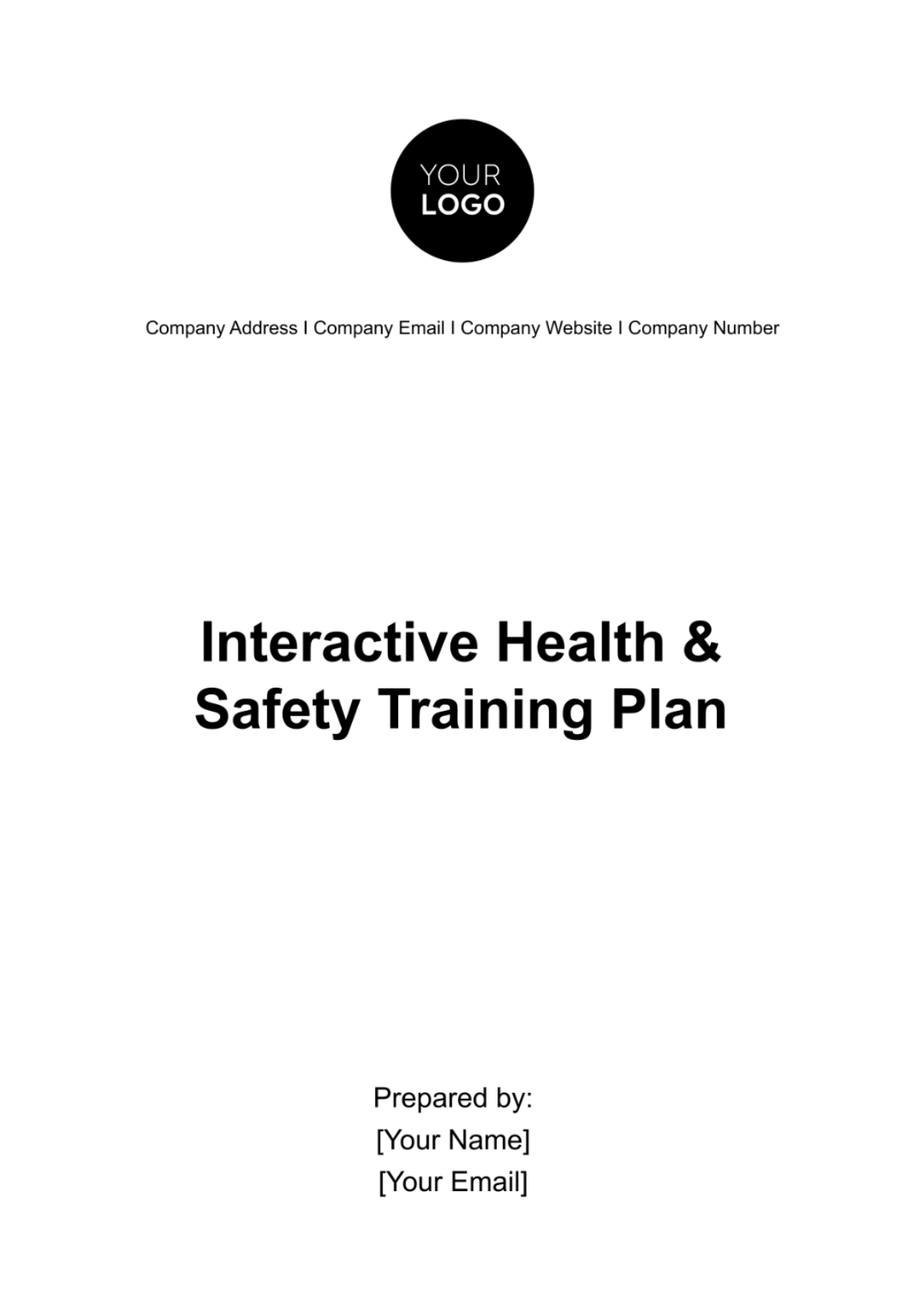 Interactive Health & Safety Training Plan Template - Edit Online & Download