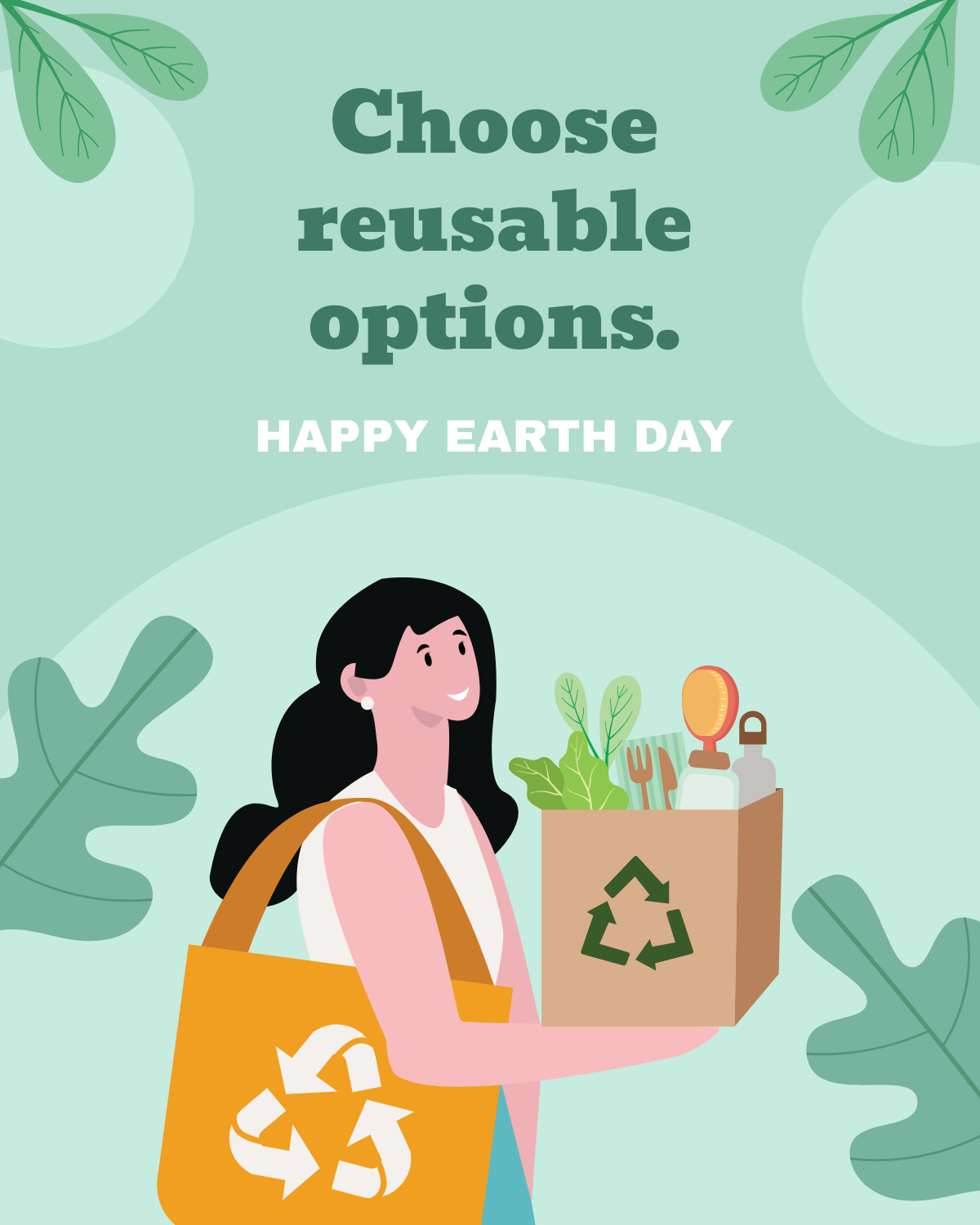 Free Earth Day Facebook Post Template