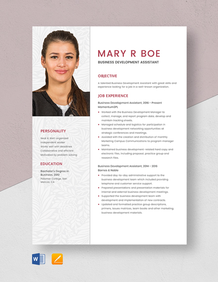 Medical Information Specialist Resume Template - Word, Apple Pages C93