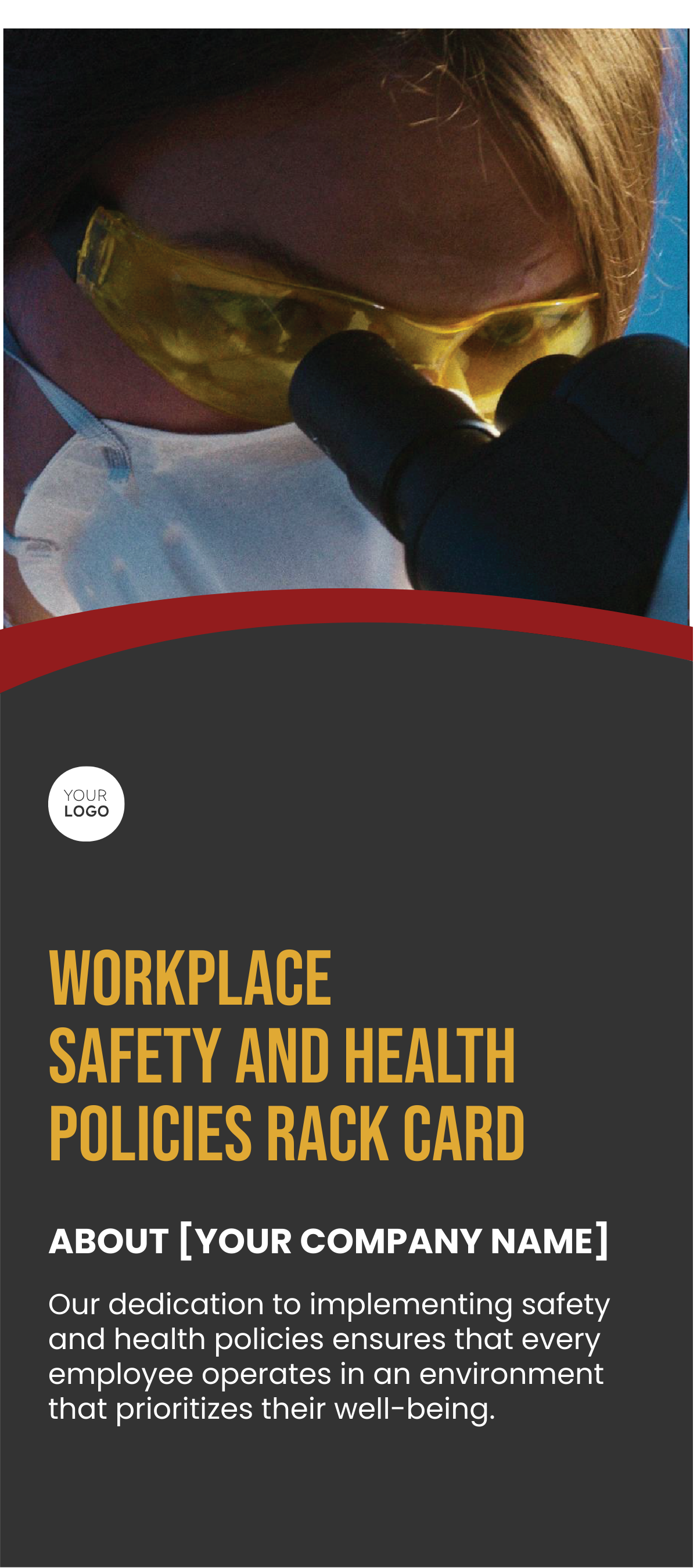 Free Workplace Safety and Health Policies Rack Card Template