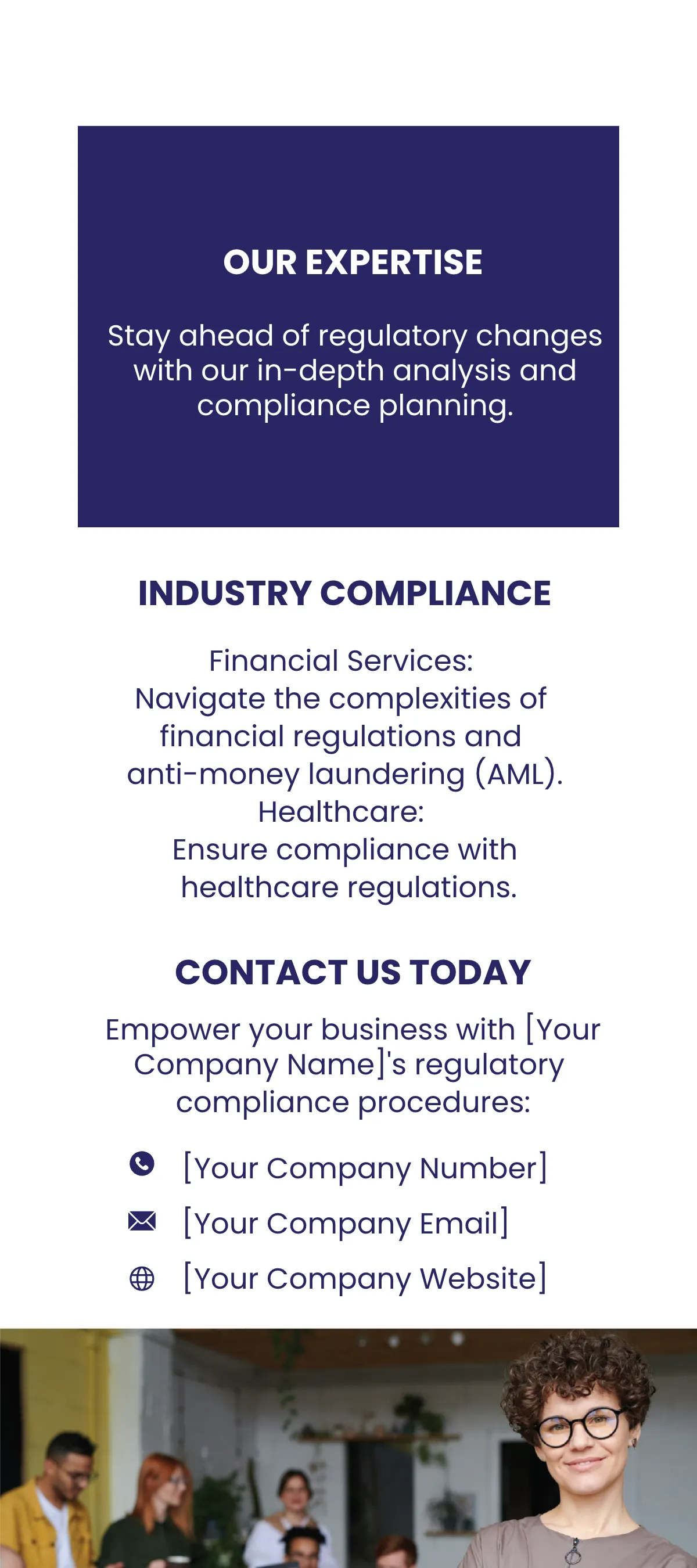 Free Regulatory Compliance Procedures Rack Card Template to Edit Online