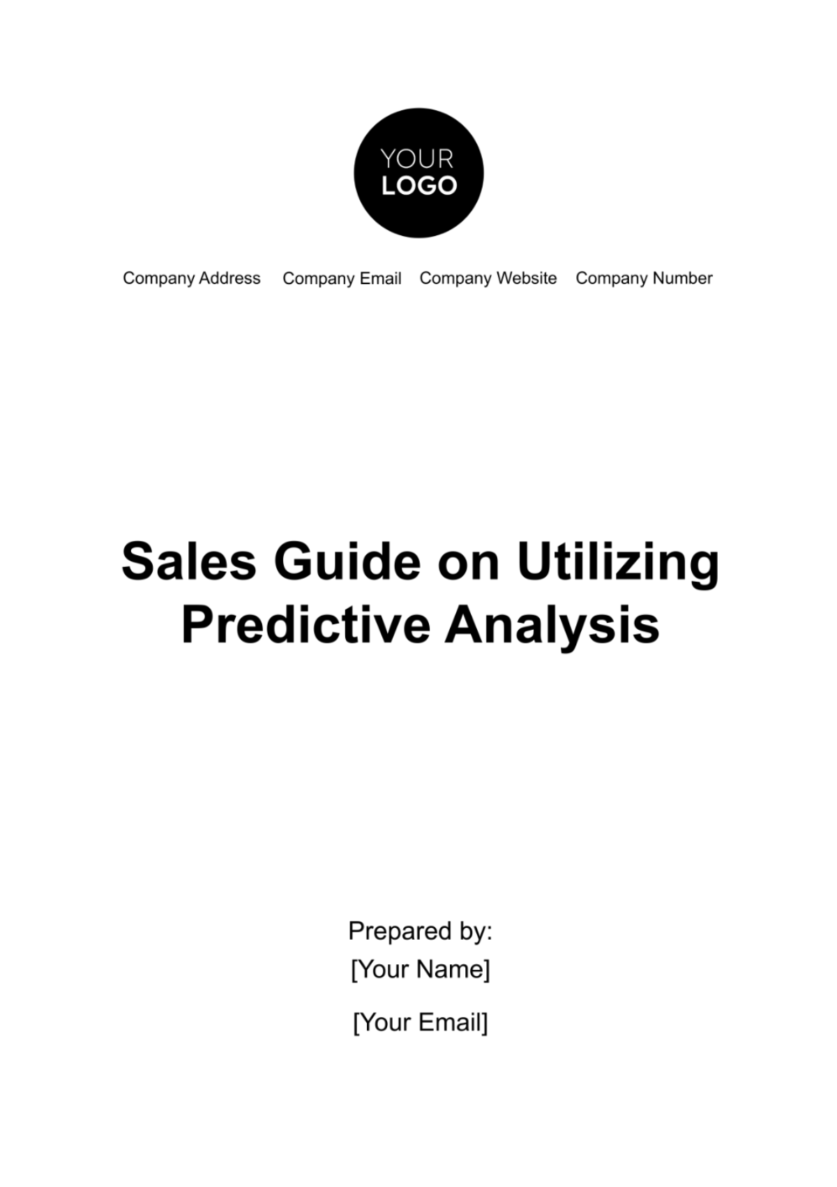 Sales Guide on Utilizing Predictive Analysis Template - Edit Online & Download