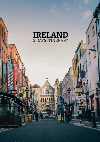 Free 3 Day Ireland Itinerary Template to Edit Online
