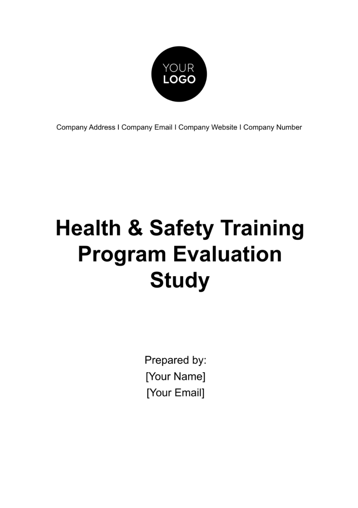 Health & Safety Training Program Evaluation Study Template - Edit Online & Download