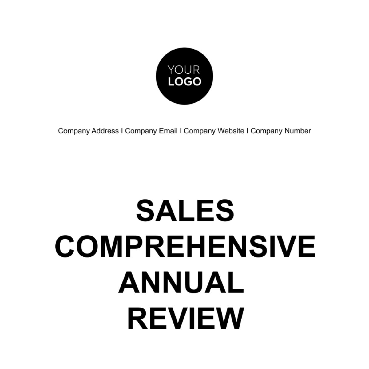 Free Sales Comprehensive Annual Review Template