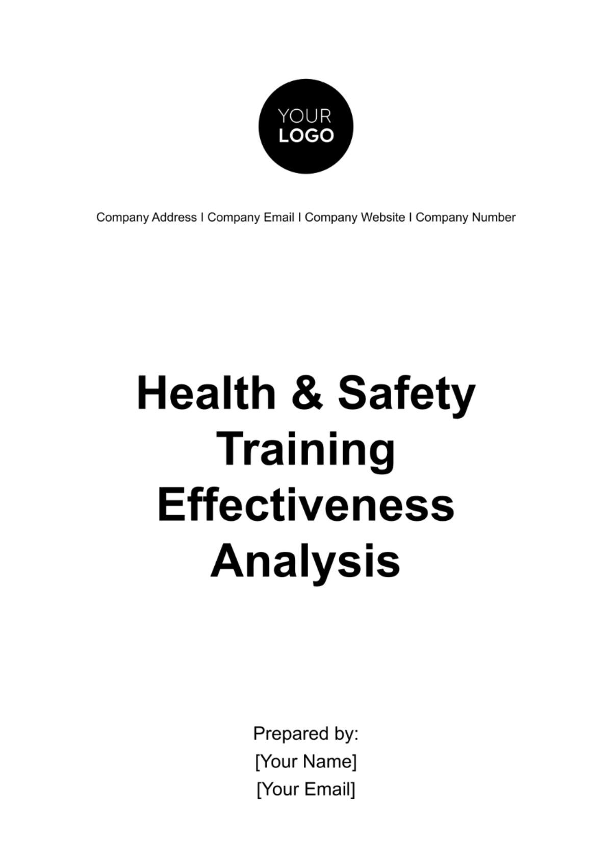 Health & Safety Training Effectiveness Analysis Template