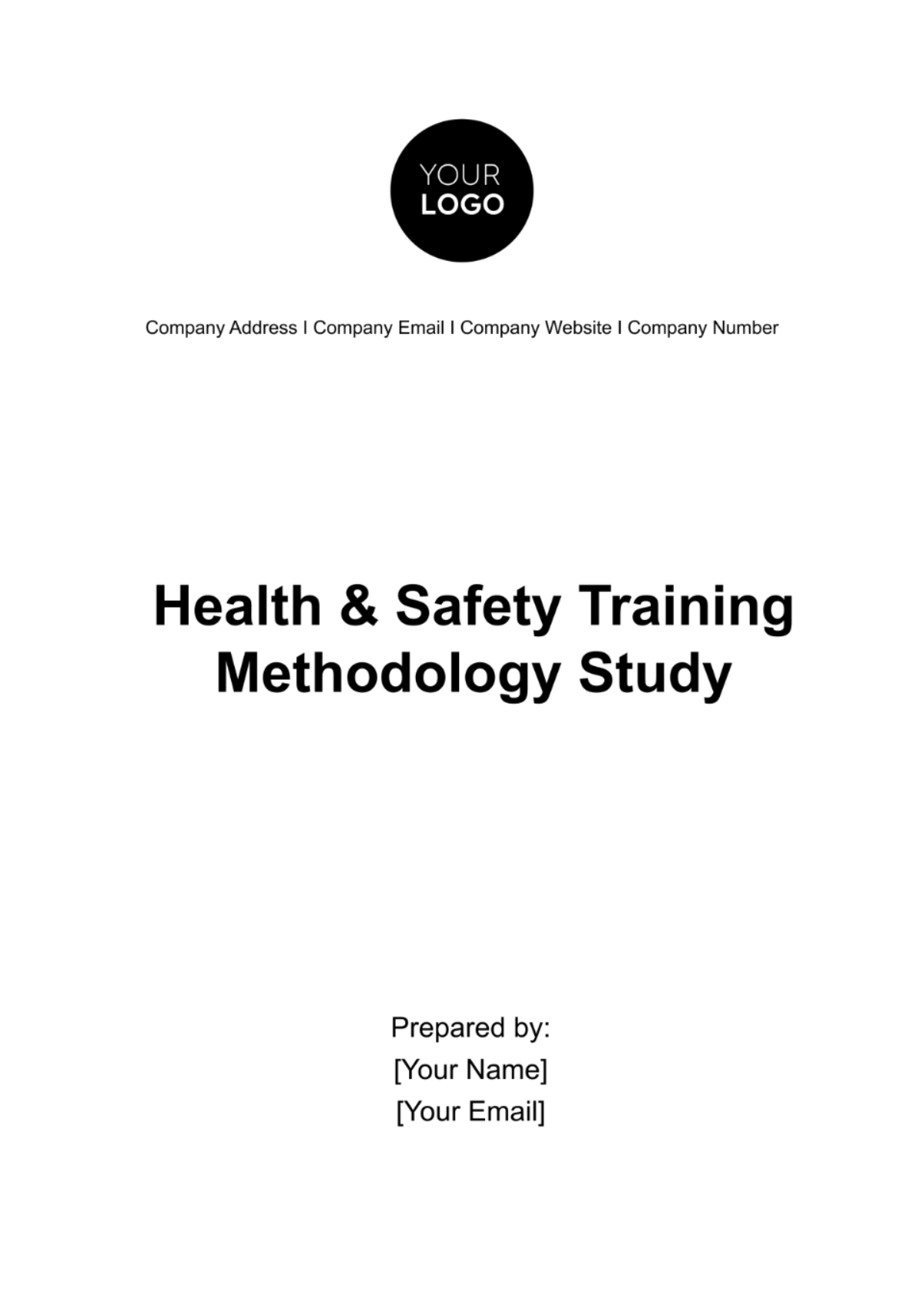 Health & Safety Training Methodology Study Template