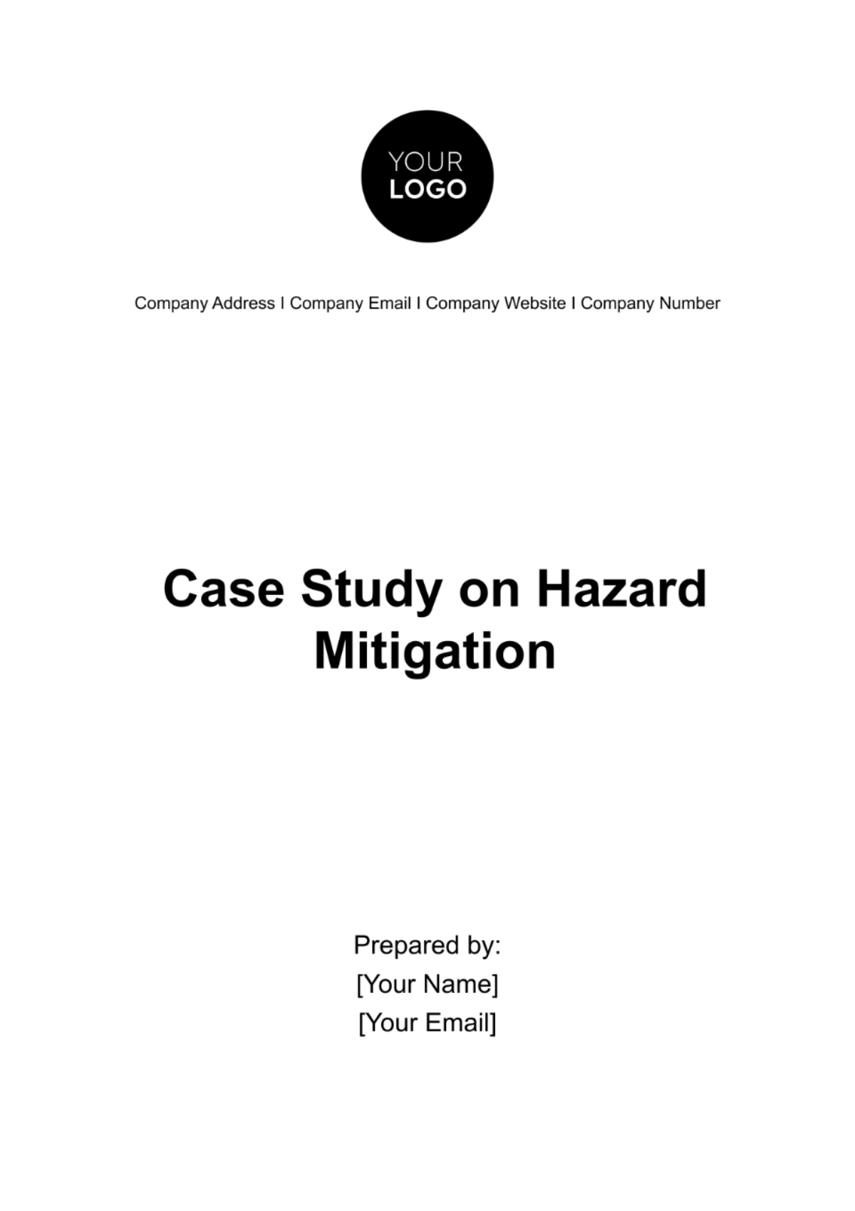 Free Case Study on Hazard Mitigation Template