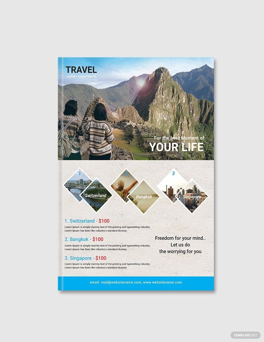 Travel Agency eBook Cover Page Template