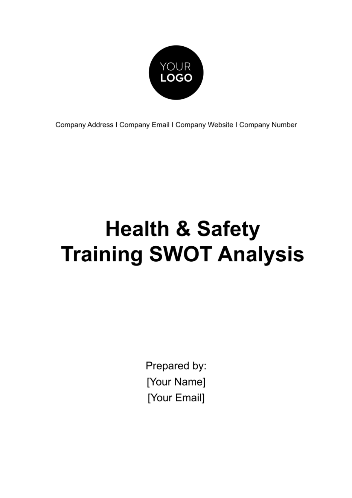 Health & Safety Training SWOT Analysis Template - Edit Online & Download