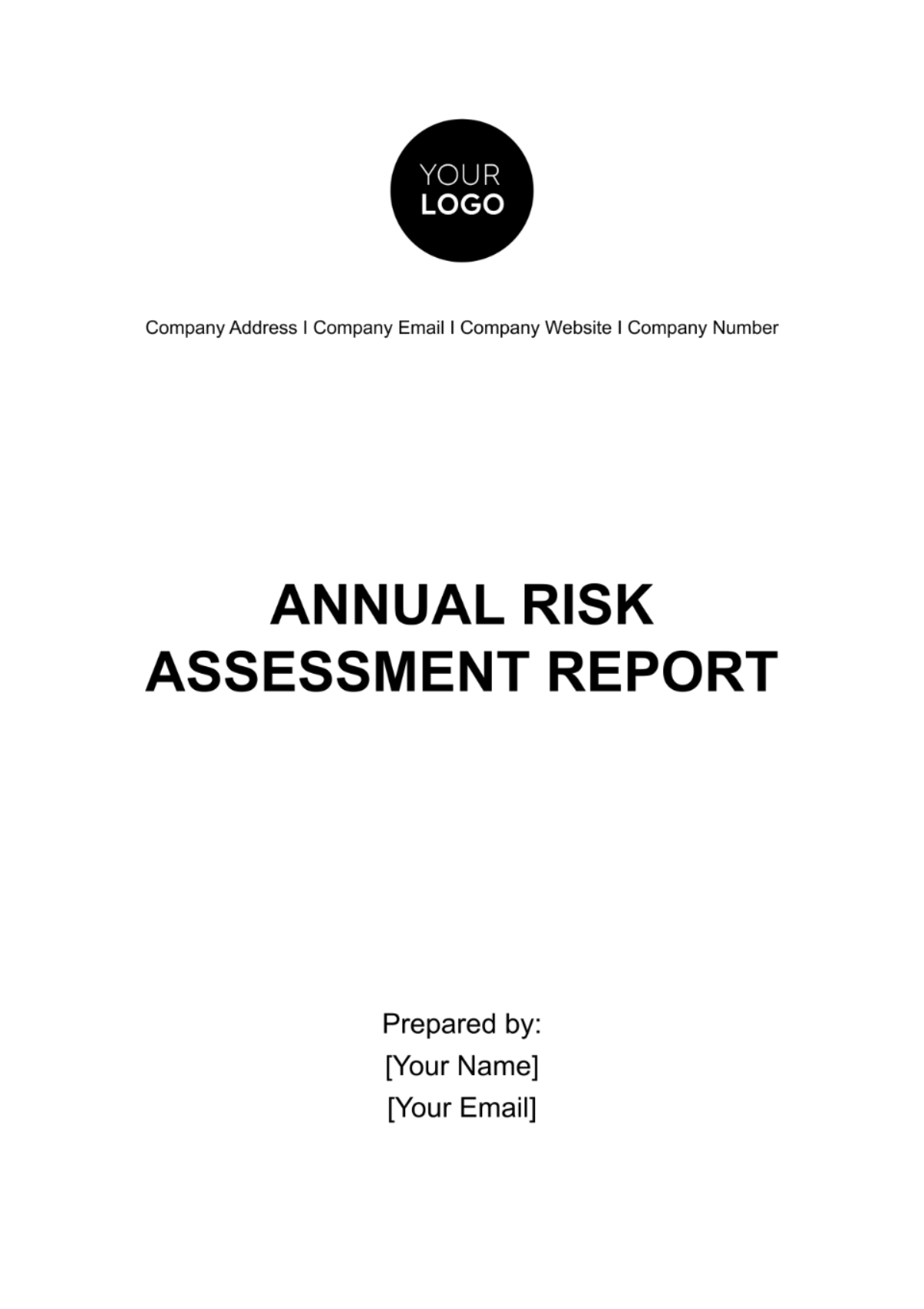 Free Annual Risk Assessment Report Template