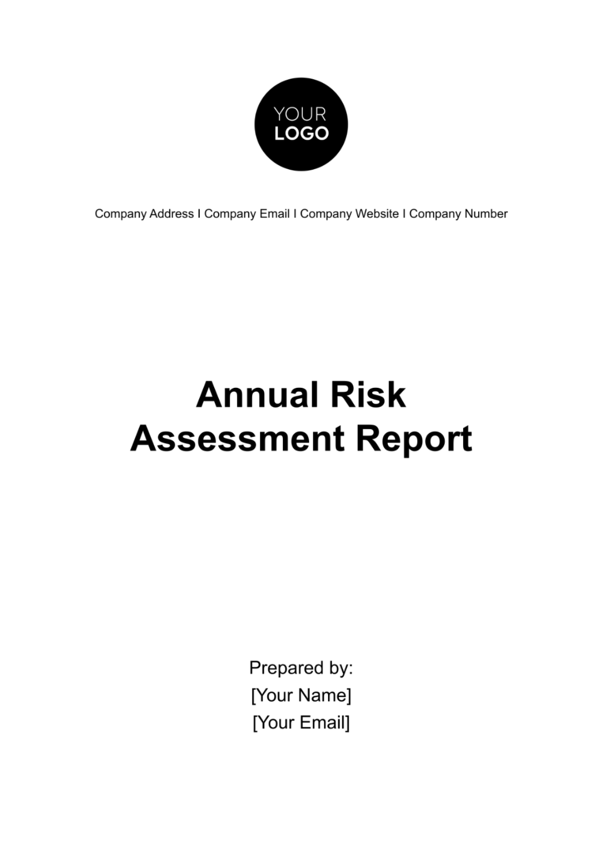 Annual Risk Assessment Report Template - Edit Online & Download