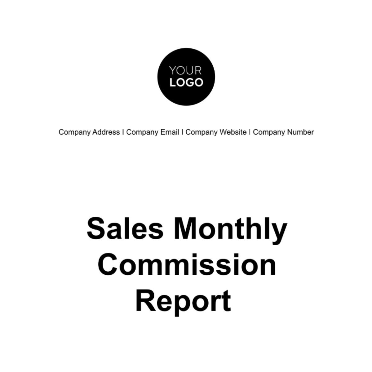 Sales Monthly Commission Report Template - Edit Online & Download