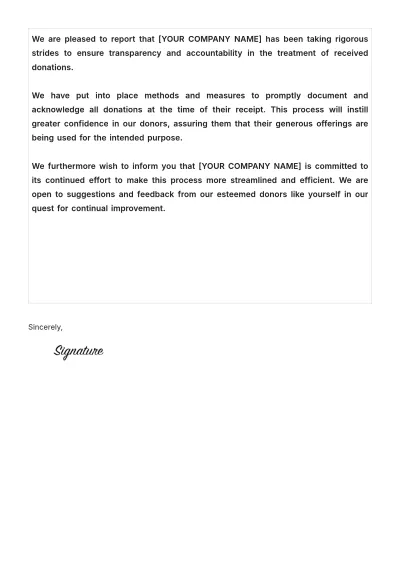 Free Donation Acknowledgment Fax Sheet Template to Edit Online