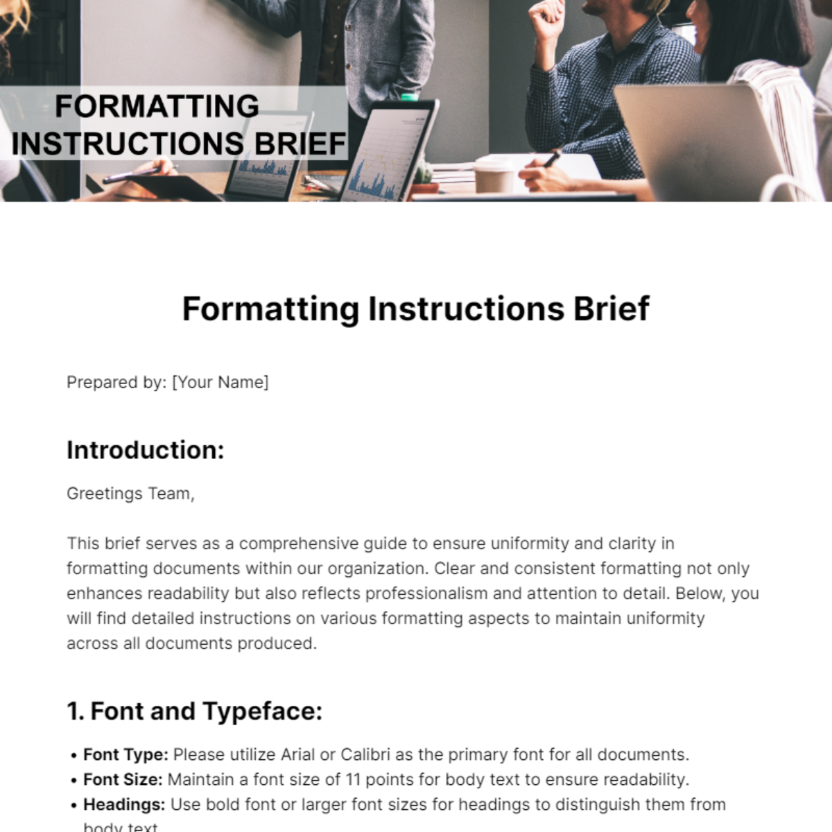 Formatting Instructions  Brief Template