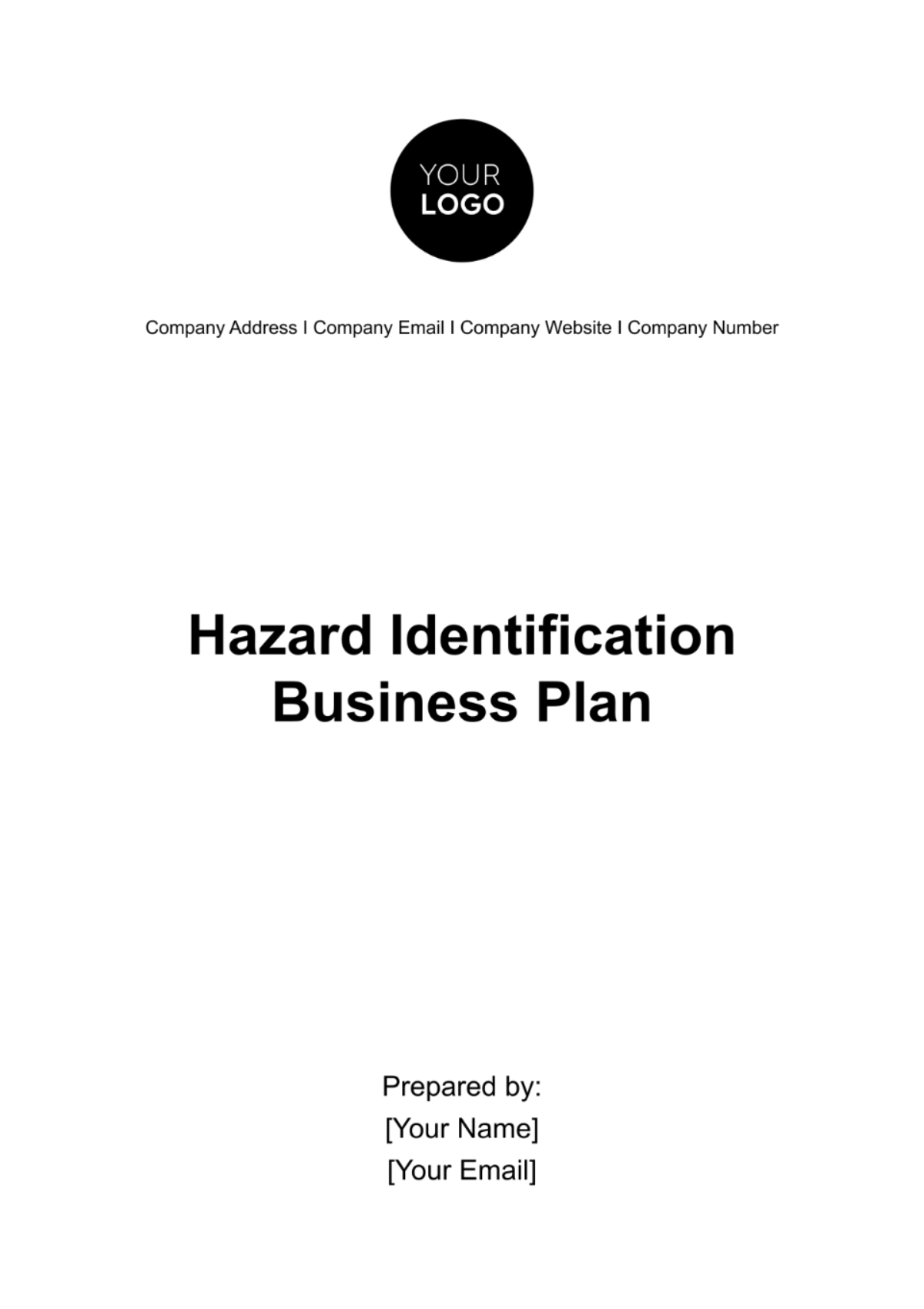 Hazard Identification Business Plan Template