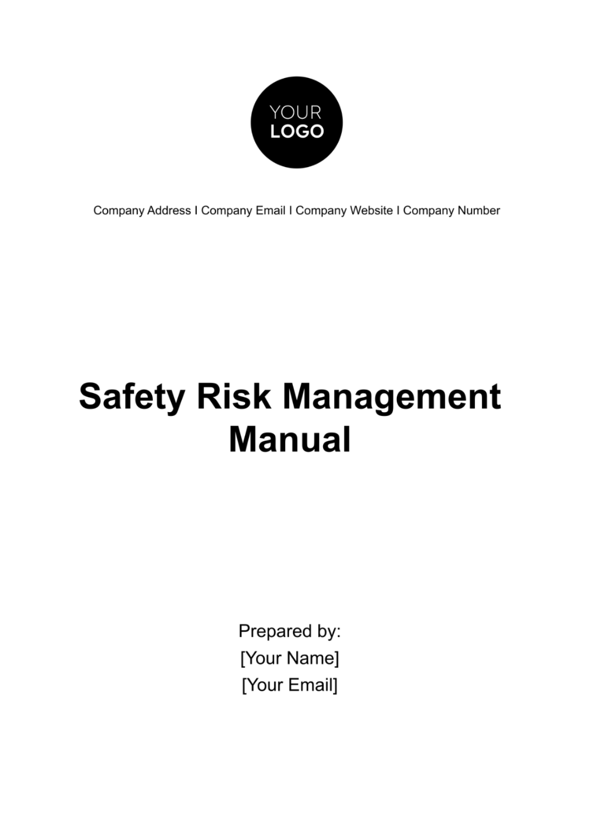 Safety Risk Management Manual Template - Edit Online & Download