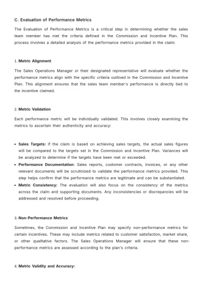 Free Sales Standard Operating Procedure (SOP) for Incentive Claim Approvals Template to Edit Online