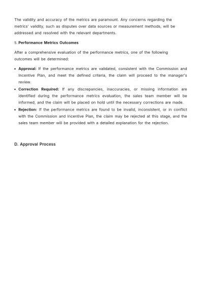 Free Sales Standard Operating Procedure (SOP) for Incentive Claim Approvals Template to Edit Online