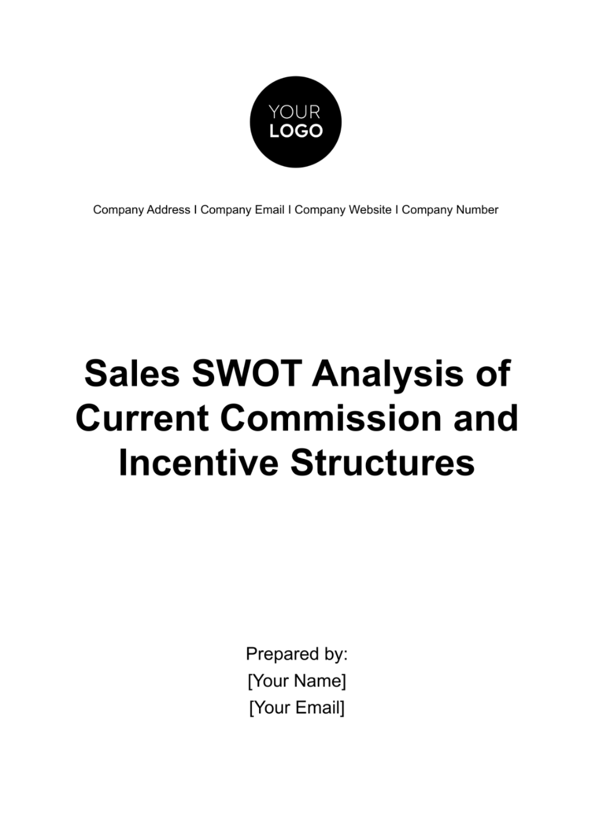 Sales SWOT Analysis of Current Commission and Incentive Structures Template - Edit Online & Download