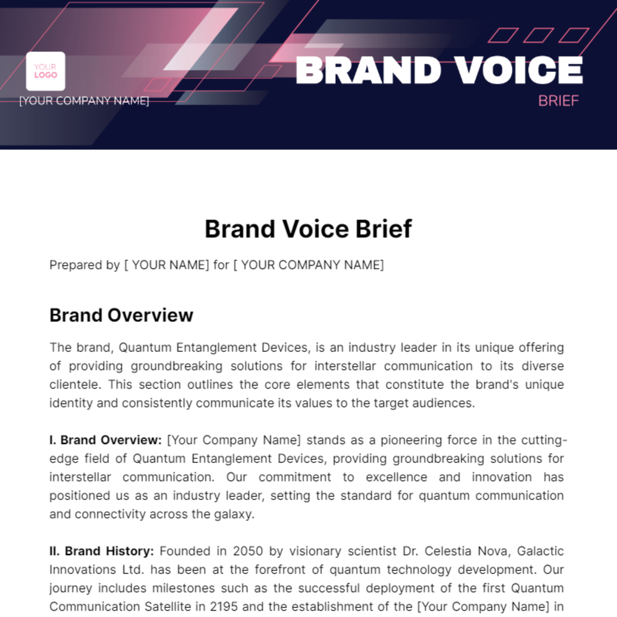 Brand Voice Brief Template