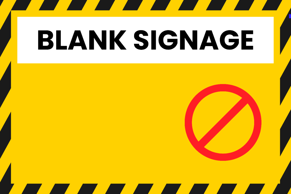 Free Blank Sign