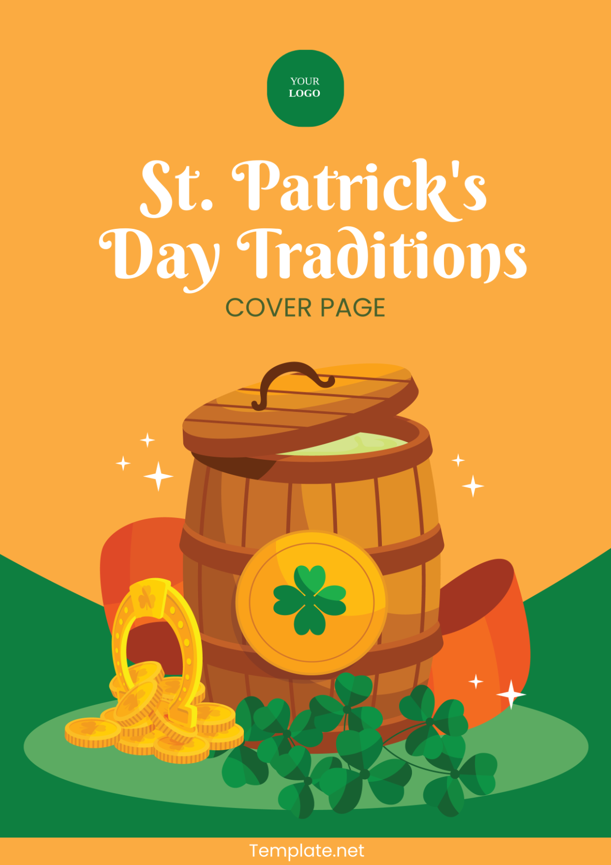 St. Patrick's Day Traditions Cover Page Template