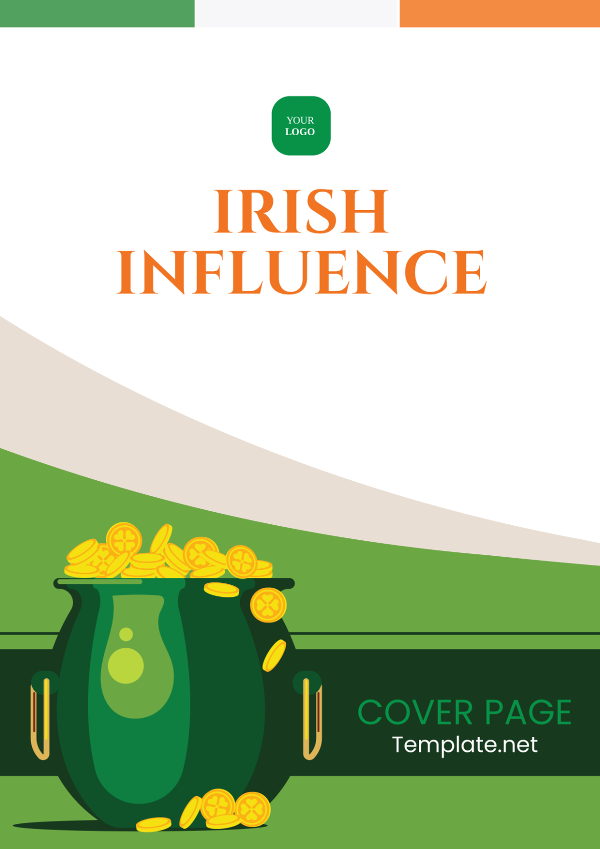 Irish Influence Cover Page Template