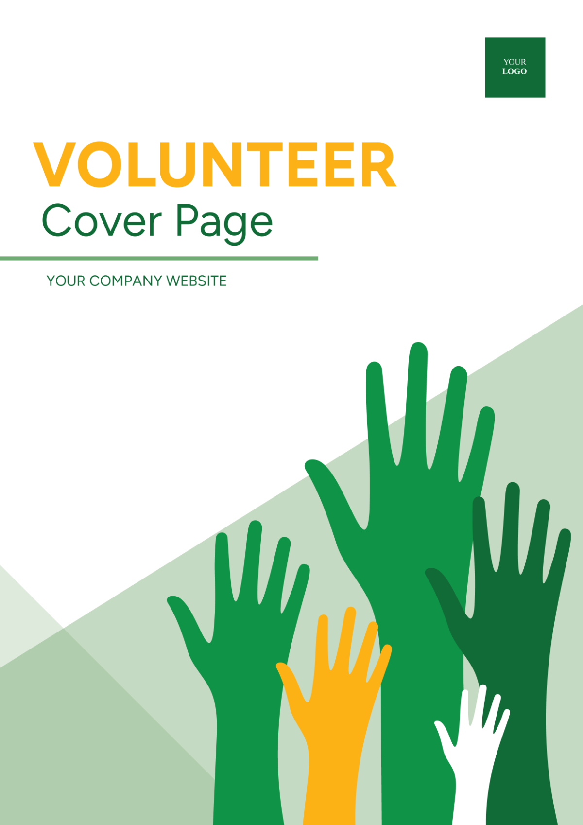 Volunteer Cover Page Template