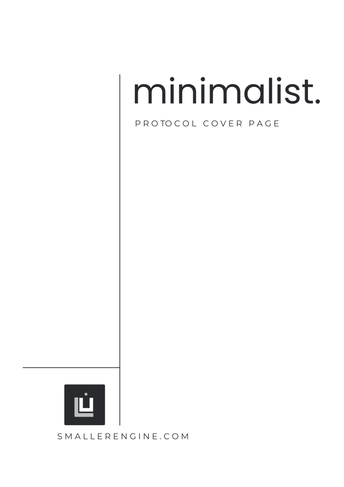 Minimalist Protocol Cover Page