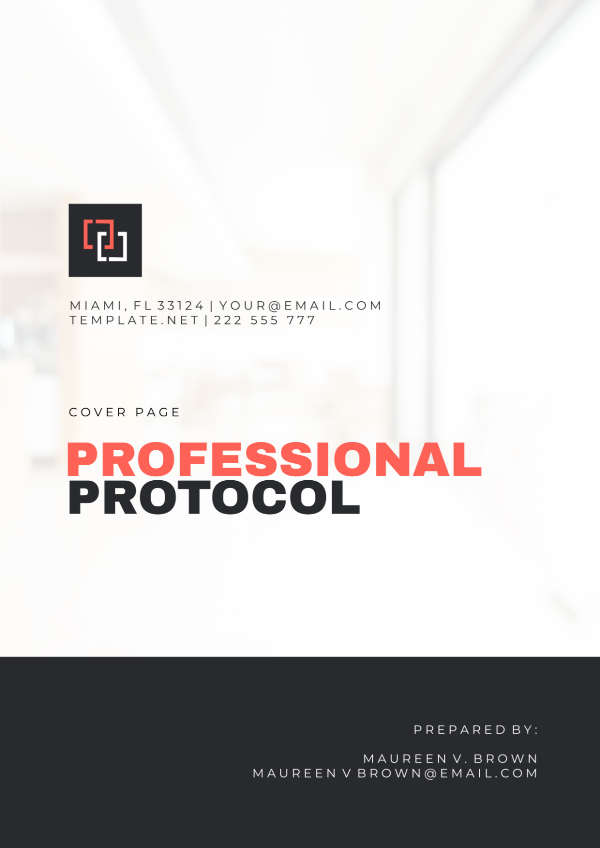 Professional Protocol Cover Page