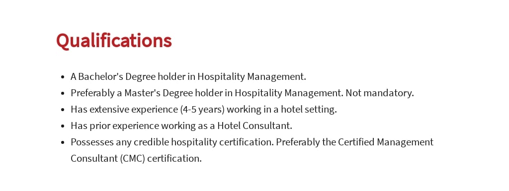 Free Hotel Consultant Job Ad/Description Template 5.jpe