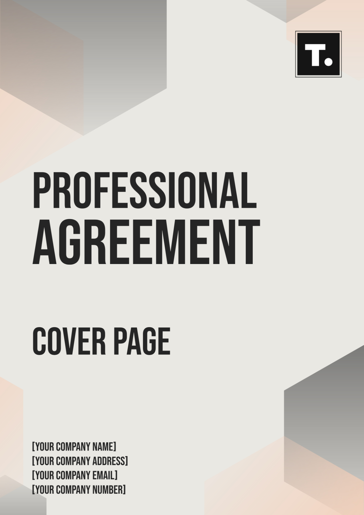 Professional Agreement Cover Page