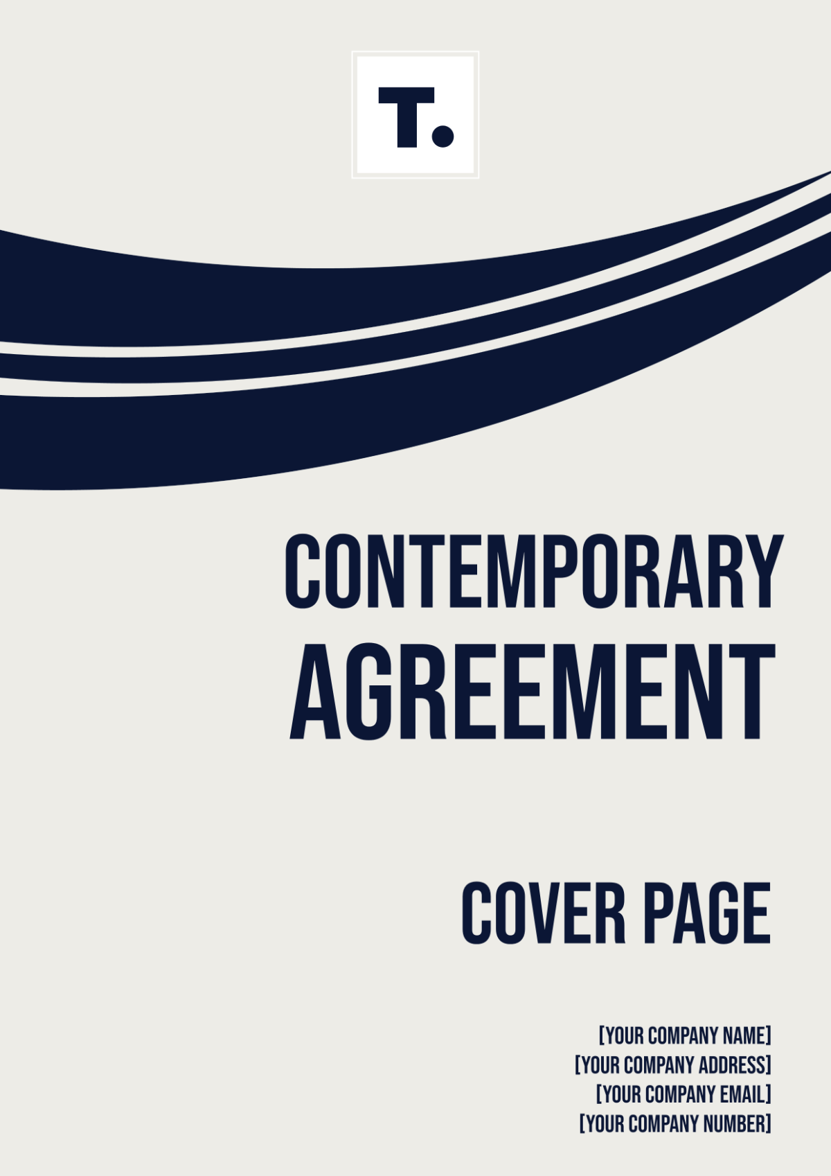 Contemporary Agreement Cover Page