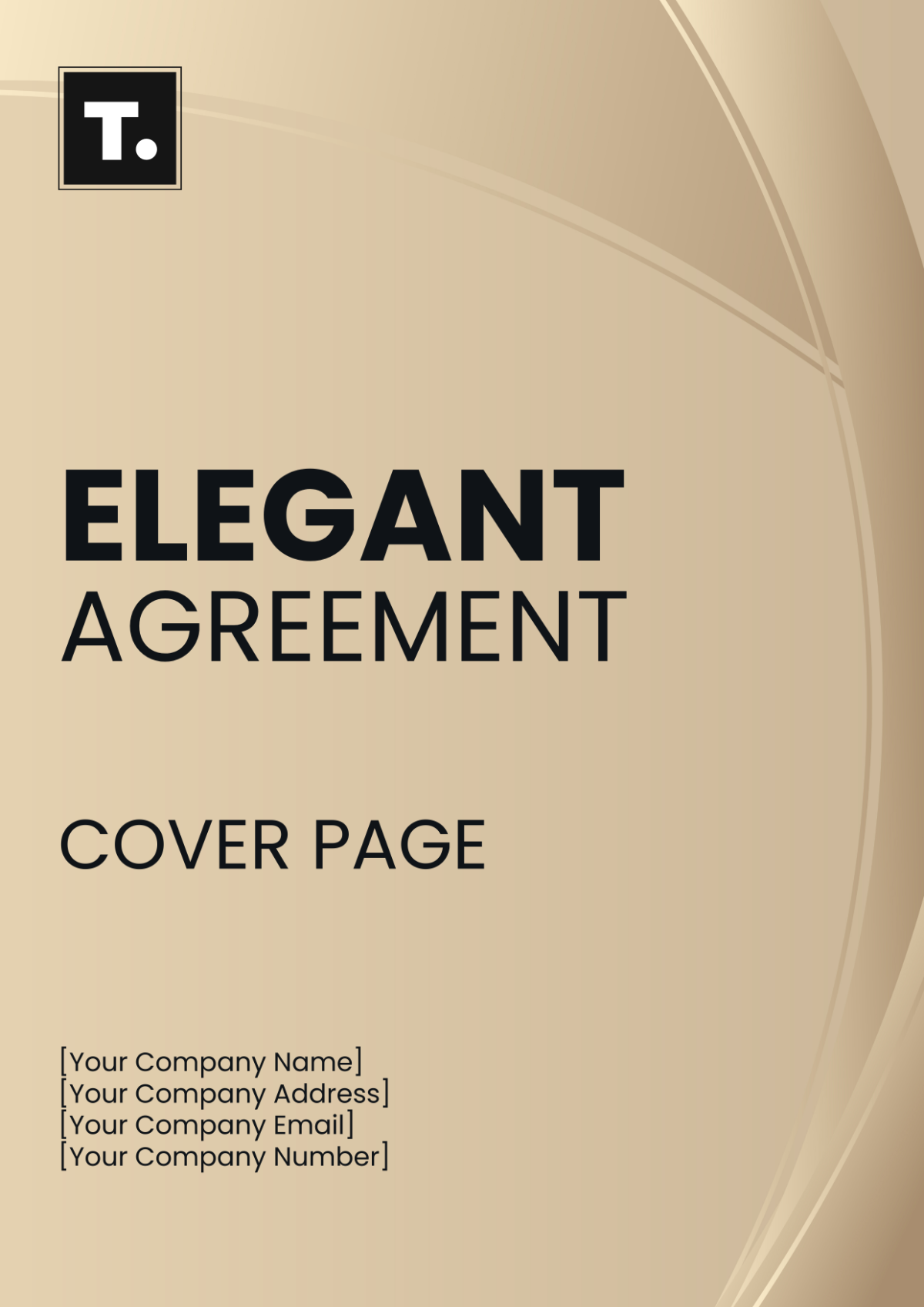 Elegant Agreement Cover Page